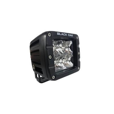 Black Oak LED Pro Series 2in LED Spot Pod Light Black 2S-POD10CR