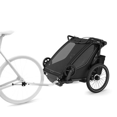 Thule Chariot Sport 2 Double Multisport Bike Trailer + Stroller - Black