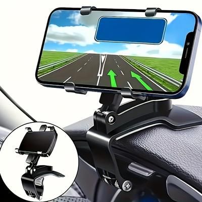 TEMU Adjustable Dashboard Phone Holder For Car For Iphone And Galaxy - , Safe To Drive Design