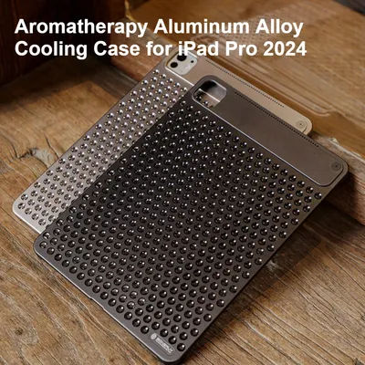 Aromatherapy Aluminum Alloy Cooling Case for IPad Pro 2024 - Ultra-Thin Hollow Heat Dissipation, for