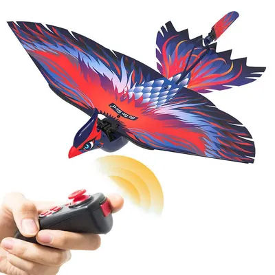 RC Drone RC Uccello con suono Luce a LED Telecomando Animale che vola nel cielo Robot elettronico