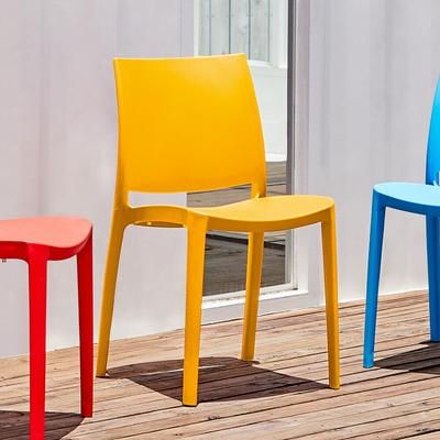 Set of 2 Sensilla Stackable Outdoor Dining Chairs by Lagoon in Gold