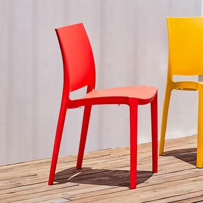 Set of 2 Sensilla Stackable Outdoor Dining Chairs by Lagoon in Red
