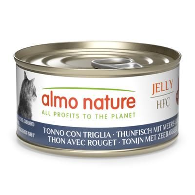 24x70g Red Mullet Tuna Jelly HFC Almo Nature Wet Cat Food