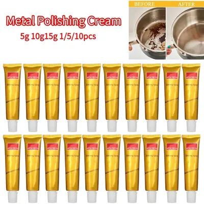 5/10/15g Metal Polishing Cream Multifunctional Cleaning Cream Rust Remover Polishing Wax Stainless Steel Ceramic Polishing Paste