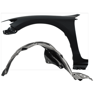 Replacement Fender Steel Primed, Front, Driver Side, 1-year unlimited-mileage warranty KIT-031425-14