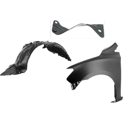 Replacement Fender Steel Primed, Front, Driver Side, 1-year unlimited-mileage warranty KIT-031425-31