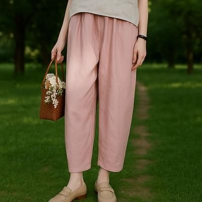 Retrò Vintage Medievale Rinascimento Lunghezza alla caviglia Pantaloni Costume Per donna Vacanza Casual Quotidiano Adulti Pantaloni Primavera Estate