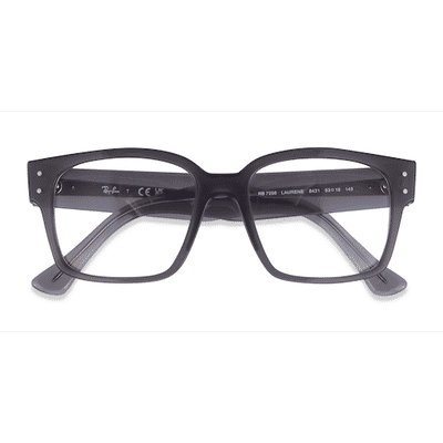 Unisex s square Gray Acetate,Eco Friendly Prescription eyeglasses - Eyebuydirect s Ray-Ban RB7256 Laurene