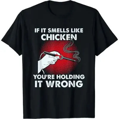 NEW Electrician Funny Solder If it Smells Like Chicken Gift Idea Tee T-Shirt