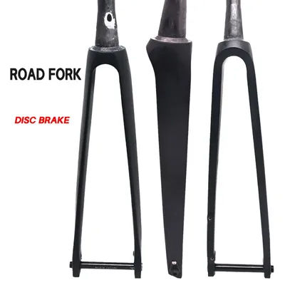 No logo Full carbon bike fork full internal cable alignment thru-axle rigid bike fork spinal canal carbon fibre reinforced