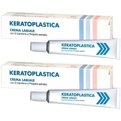 Keratoplastica Crema Labiale Set da 2 2x10 g Protezione per le labbra
