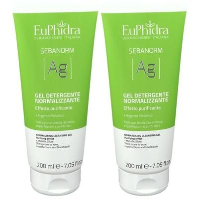 EuPhidra SEBANORM Ag Gel Detergente Normalizzante Set da 2 2x200 ml de