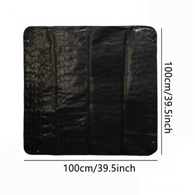 "TEMU 39.5" X 39.5" Indoor Plant Large Plant Mat, Portable Foldable Gardening Mat, Waterproof Garden Potting Mat"