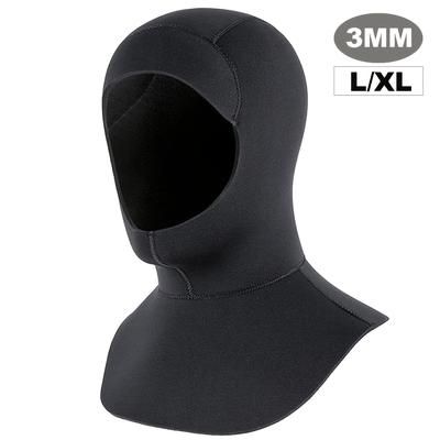 TEMU 3mm&5mm Neoprene Diving Hood, Elastic And Protective For Ears And Head, Sun Protection Swim Cap For Men And Women, Black, Suitable For Cold Water Swimming, Snorkeling, Surfing
