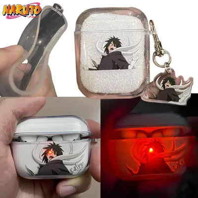 Naruto Uchiha Obito étui Transparent pour Airpods 4 3 2 1 Pro Pro2 créativité casque housse de