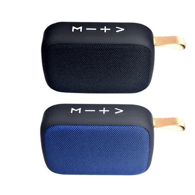 Haut-parleurs portables en tissu G2, Mini haut-parleur compatible Bluetooth, barre de son sans fil, caisson de basses Hifi extérieur, Support carte TF, Radio FM