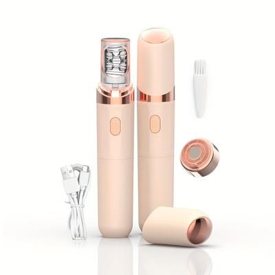 TEMU Conduroma 2-in-1 Electric Epilator And Shaver For Women, Usb Rechargeable Facial Hair Remover With 18 Tweezers, Types For Face, Legs, Bikini, 350mah Lithium Battery, 4-12v