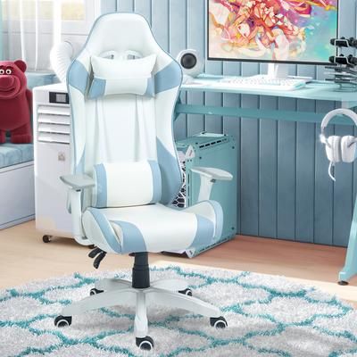 TEMU Gaming Chair, Racing Gamer Chair, Reclining Leather Computer Chair With Headrest, Lumber Support, 3d Armrests, Adjustable Height, Swivel Wheels For Home Office