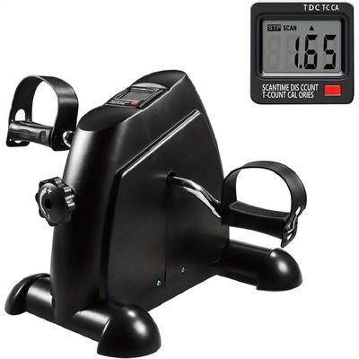 TEMU Mini Pedal Exercise Bike, Pedal Exerciser, Under Desk Bike, Mini Stepper With Lcd Screen Display, Adjustable Resistance Cycle Bike, Portable Home Gym Fitness Equipment For Arm Or Leg