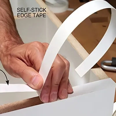 1PC 1m/39.37inch Furniture edge repair for cabinet repairsCabinet edges, easy to apply white wall trims