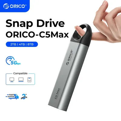 ORICO 1TB External SSD - Ultra-Fast 460MB/s Speed, Hanging Hook Design, Plug & Play, Durable & Portable Durable & Portable C5