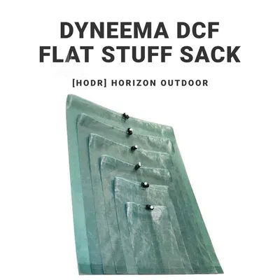 [HODR] Ultralight Dyneema DCF Flat Stuff Sack - Waterproof Stuff Bag for Backpacking, Camping & Travel Gear Organization