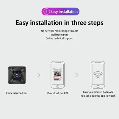 New X5 4K Wireless Camera Mini WiFi IP/AP Remote Monitor Rechargeable Battery Motion Detection Portable Camcorders Home