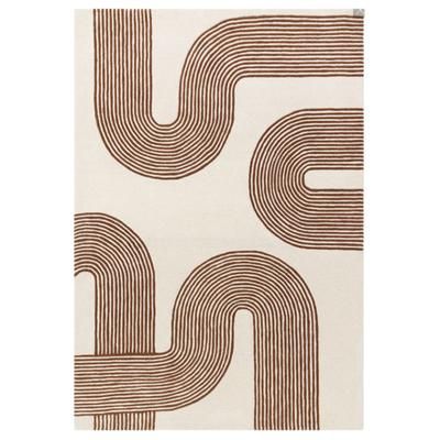 Tappeto moderno tufted a mano in lana Rosso 160x230 cm