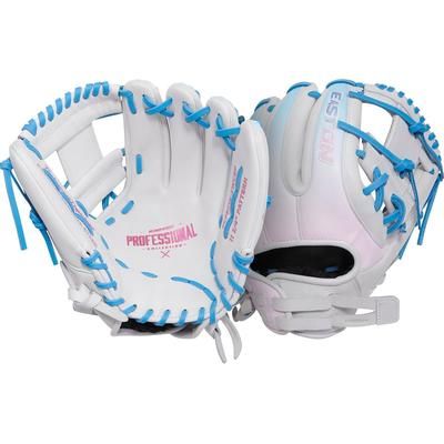 Easton Professional Collection Color Splash 2.0 Series 11.75" Infield Fastpitch Glove - Right Hand Throw White/Blue