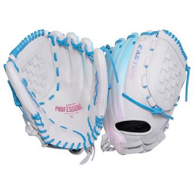 Easton Professional Collection Color Splash 2.0 Series 12.5" Fastpitch Glove - Right Hand Throw White/Blue