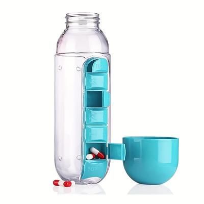 TEMU Creative -one Medicine Cup -day Divided Outdoor Portable Water Bottle One-week Medicine Box Cup