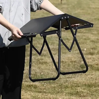 multifunctional picnic beach table Camping Folding Table Outdoor Hiking Picnic BBQ Portable Metal Table hangable item Pony Stool