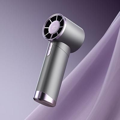 Ventilatore portatile DS1013 con 100 velocità del vento, mini ventilatore di raffreddamento turbo con ricarica di tipo C e funzione di compressione fredda
