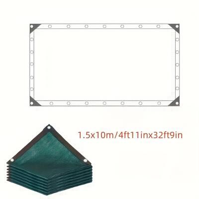 TEMU Fence Privacy Screen, Outdoor Shade Net Barrier With Multiple Sizes , Ties, Suitable For Garden, Patio, And Backyard Walls