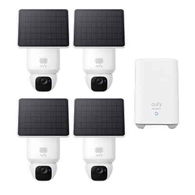 eufy SoloCam E30（4-Cam Pack）+ Homebase 2 bundle