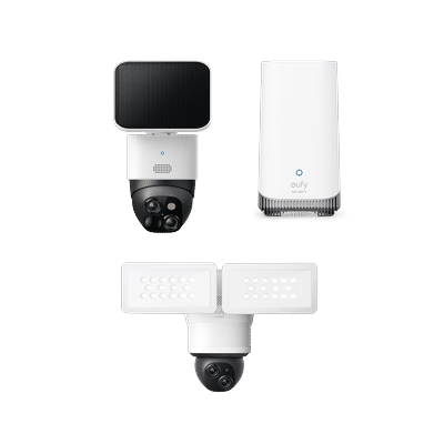SoloCam S340 + Floodlight Camera E340 +HomeBase S380 bundle