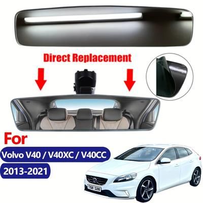 TEMU For V40 V40xc V40cc 2013-2021 Car Interior Rear View Mirror Glass 31468057