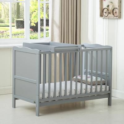 "TEMU Mcc Direct Wooden Baby Cot Bed "" With Top Changer & Aloe Vera Mattress & Safety Wooden Barrier ( Tc)-126 Cm"