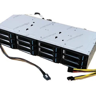 12 bay 3.5-inch 6Gb hard drive cage, 12Gb storage NAS Black Qunhui CDN hot swappable, SAS series chassis