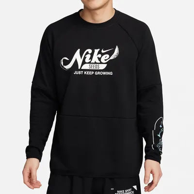 Nike Official Genuine Spring New Men's Knit Training Round Neck Pullover Hoodie FN3290-010