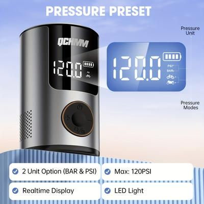 TEMU Electric Inflatable Bicycle Pump, Ultra Small 150 Psi Bike Air Pump, Drop Aluminum Alloy, Suitable For Bicycles, Motorcycles, Balls And Other Inflators, Perfect Gift For Cycling Enthusiasts