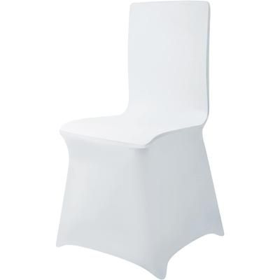 TEMU Chair Covers White Universal Spandex Stretch Chair Covers For Events, Weddings, And Celebrations, Protective Cover, Decorative Highlight, Suitable For Events And Functions