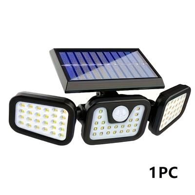 TEMU Outdoor Solar Street Lights, Solar Garden Wall Lights, 3 Lighting With Human Body Induction, Suitable For Courtyards, Playgrounds, Hotels, Gardens, Garages, Backyards,