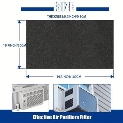 TEMU Large Sponge Filter Pad Roll, Pre-filter For Air Purifiers, Compatible With Most Air Conditioners, Trash Cans, Dehumidifiers - Industrial Material