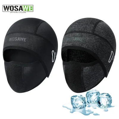 WOSAWE Summer Cool Balaclava Cycling Caps UV Protection Sports Helmet Liner Ice Silk Hat Fishing Hiking Sports HatsFace Cover