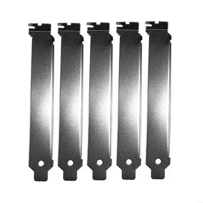 K43B 5pcs Black PCI Slot Cover Hard Steel Dust Filter Blanking Plate Vented Slot Covers for Computer Cases with Screws