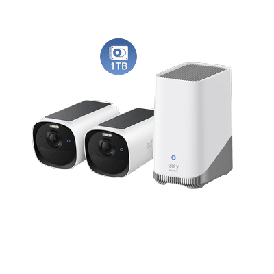 eufyCam E40 2-Cam Kit + HomeBase S380 + 1TB Hard Drive