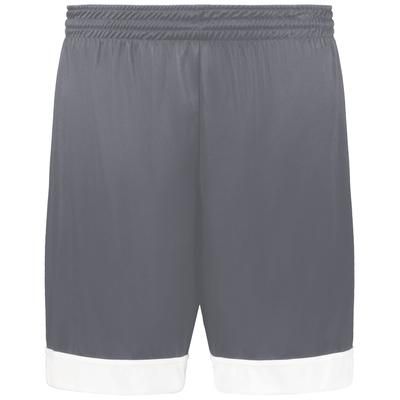 Augusta Sportswear 6929 Swish Reversible Basketball Shorts in Graphite Grey size XL | Polyester