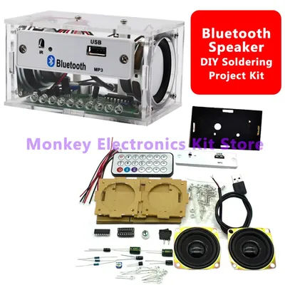 Haut-parleur Bluetooth blanc, Kit de bricolage électronique, projet de soudure, Kit électronique,